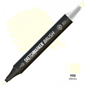 Sketchmarker Brush Двусторонний Y55 SMB-Y55 (белый/желтый)