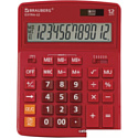 Бухгалтерский калькулятор BRAUBERG Extra 12-WR 250484 (бордовый)