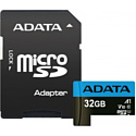 Карта памяти ADATA Premier AUSDH32GUICL10A1-RA1 microSDHC 32GB (с адаптером)