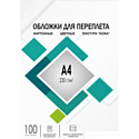 Обложка для термопереплета Гелеос CCA4W A4 230 г/м2 100 шт (кожа, белый)