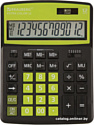 Бухгалтерский калькулятор BRAUBERG Extra Color-12-BKLG 250477 (черный/салатовый)