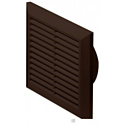 Вентиляционная решетка Awenta Classic T61BR 17х17/d100 (коричневый)