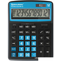 Бухгалтерский калькулятор BRAUBERG Extra Color-12-BKBU 250476 (черный/голубой)