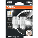 Светодиодная лампа Osram W21W LEDriving Amber 2шт