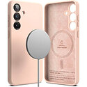 Чехол Ringke SILICONE MAGNETIC для Galaxy S25 PINK SAND