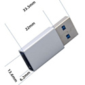 Адаптер BINGO Type-C - USB 3.0