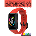 Ремешок Bingo Silicone для HUAWEI Band 6/HONOR Band 6/6 Pro Красный