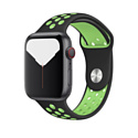 Ремешок Bingo Sport для Apple Watch 42/44/45mm (S) черный/зеленый