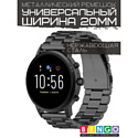 Ремешок Bingo Stainless для Amazfit Bip/GTS/GTR 42mm/Ширина 20мм Черный