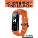 Ремешок Bingo Silicone для HONOR Band 4/5 Оранжевый
