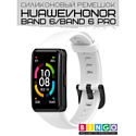 Ремешок Bingo Silicone для HUAWEI Band 6/HONOR Band 6/6 Pro Белый