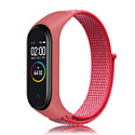 Ремешок Bingo Nylon для Xiaomi Mi Band 3/4/5/6 (малиновый)