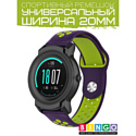 Ремешок Bingo Sport для часов/Ширина 20мм Фиолетовый с зеленым