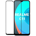 Защитное стекло CASE Full Glue для Realme C11 (черный)