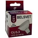 Лампа светодиодная BELSVET LED-M MR16 8W 4000K GU5.3