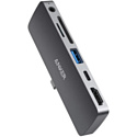 USB-хаб ANKER PowerExpand Direct 6-в-1 (ANK-A83620A1-GR) серый