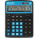 Калькулятор BRAUBERG Extra Color-12-BKBU 250476 (черный/голубой)