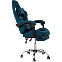Вибромассажное кресло Calviano AVANTI Ultimato light blue fabric