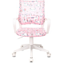 Компьютерное кресло Бюрократ Burokids 1W (розовый единороги/пластик белый)