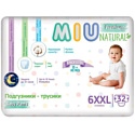 Трусики-подгузники MIU Premium Natural 6XXL Junior Extra (32 шт)