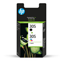 Hewlett Packard Набор картриджей HP 305/ 6ZD17AE (O) 3YM60AE+3YM61AE, Bk+CMY