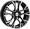 Carwel Камак 7x18 PCD 5x114,3 ET 45 Dia 60.1 Черный с полировкой