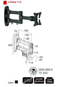 Lumi Кронштейн для ЖК телевизора (для LCD) Brateck LDA02-113