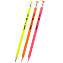 Deli, Китай Набор карандашей с ластиком "Neon", HВ, 3 шт., U51600/3set