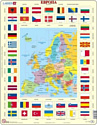 Larsen, Норвегия Пазл Larsen "Карта Европы", 70 элементов, KL1-RU