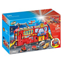 QUNXING TOYS, Китай Игровой набор паркинг QUNXING TOYS "Пожарная служба", SK-739XA