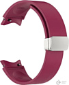 Ремешок Rumi Flex Buckle силиконовый для Samsung Galaxy Watch4/5/6 (20 мм, бургунди)