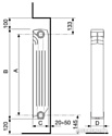 Алюминиевый радиатор Nova Florida Extrathermserir Super B4 350/100 White (14 секций)