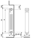 Алюминиевый радиатор Nova Florida Extrathermserir Super B4 350/100 White (11 секций)